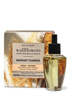 MAHOGANY TEAKWOOD - Áfyllingar fyrir vegg innstungur 2 í pakka