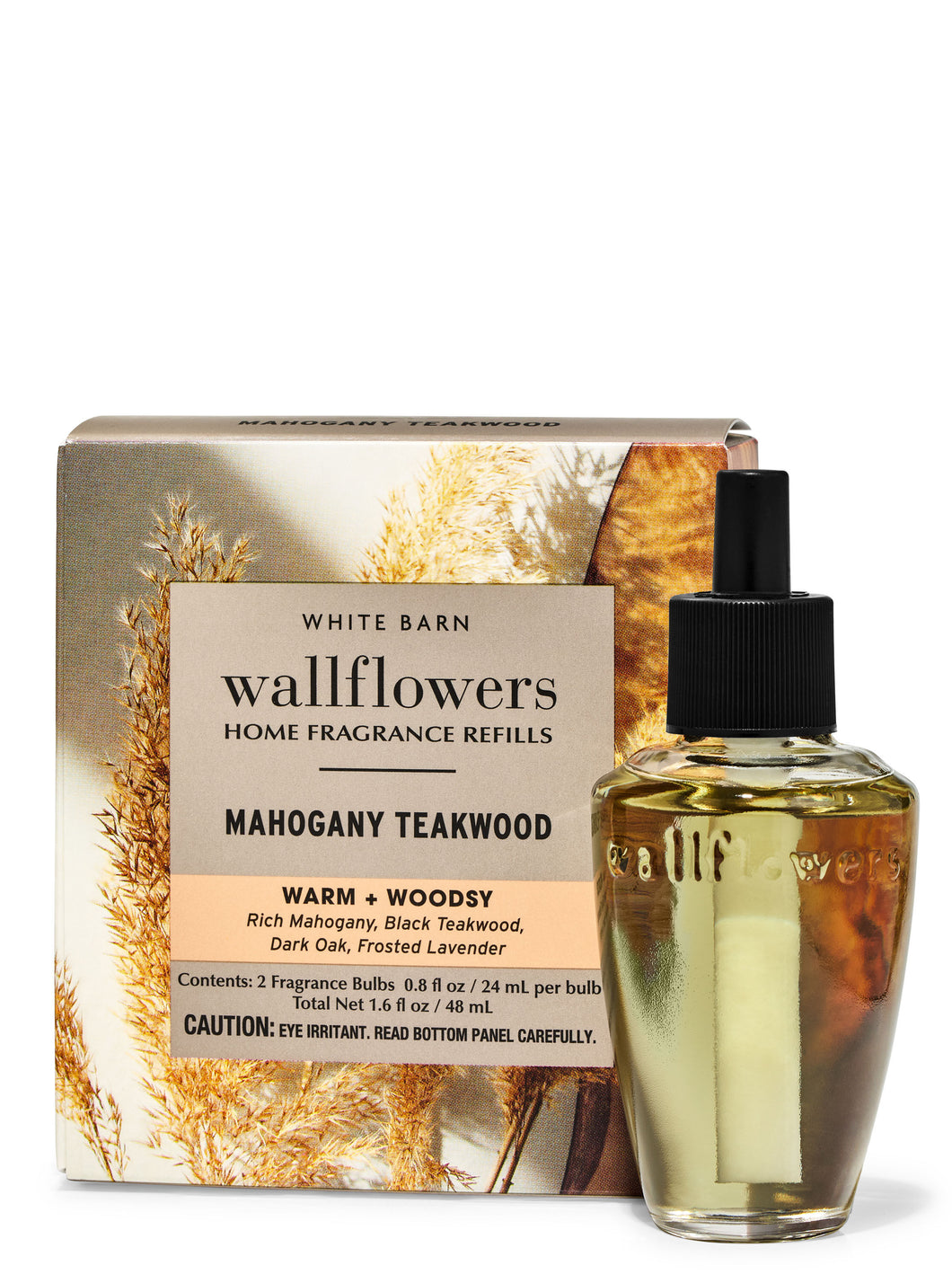 MAHOGANY TEAKWOOD - Áfyllingar fyrir vegg innstungur 2 í pakka