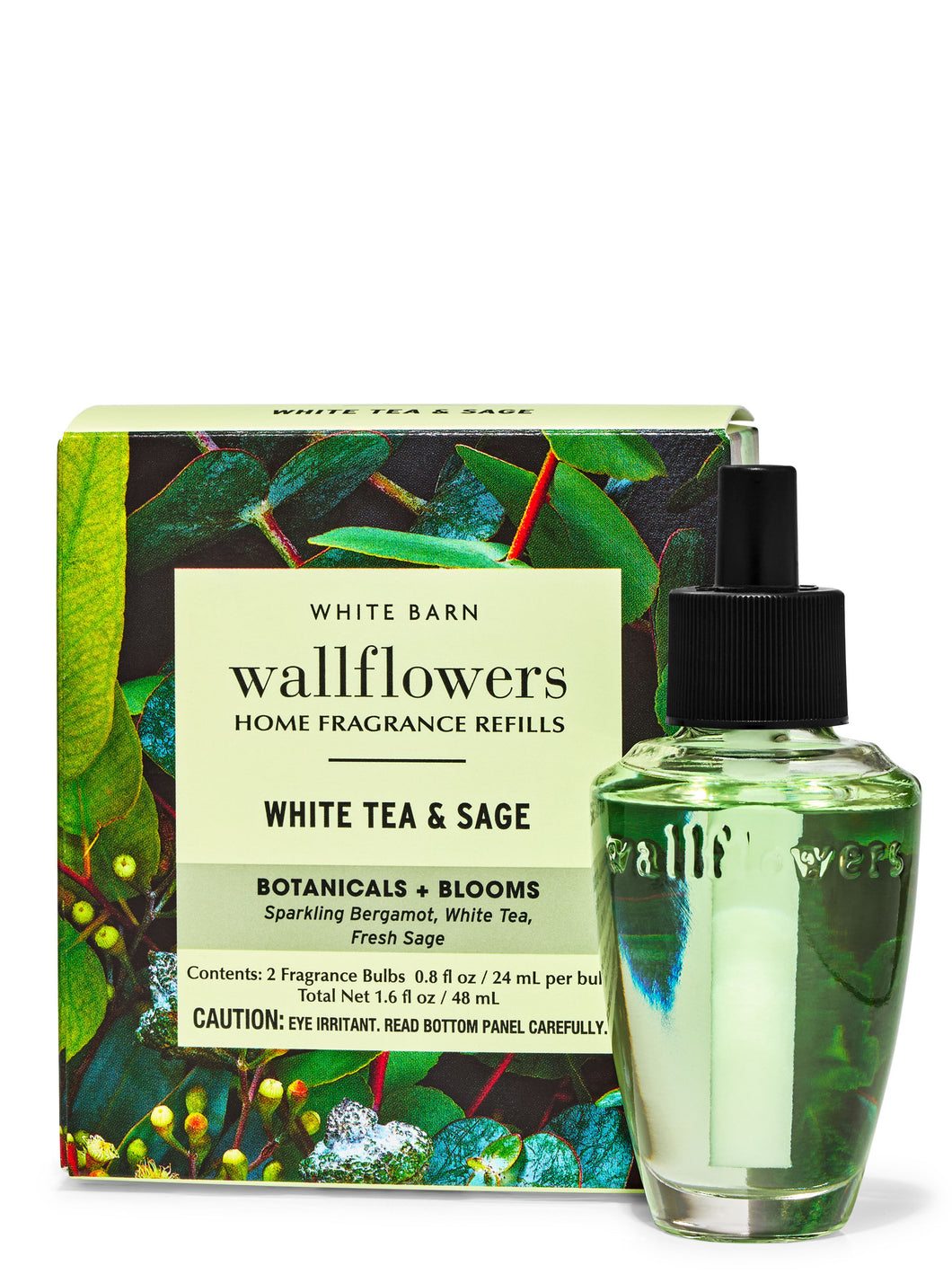 WHITE TEA & SAGE - Áfyllingar fyrir vegg innstungur 2 í pakka
