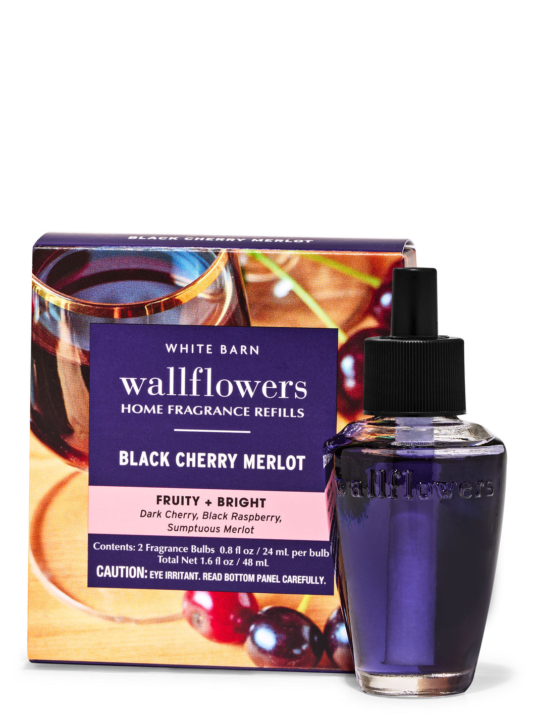 BLACK CHERRY MERLOT - Áfyllingar fyrir vegg innstungur 2 í pakka