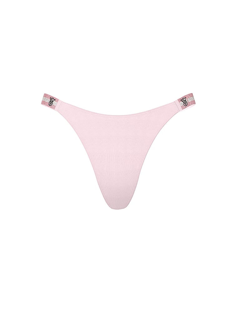 Logo Shine Strap Thong Panty – Pretty Blossom