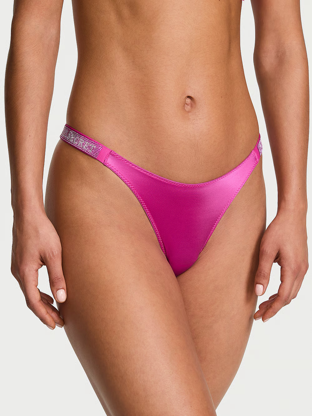Shine Strap Thong Panty – Nærbuxur