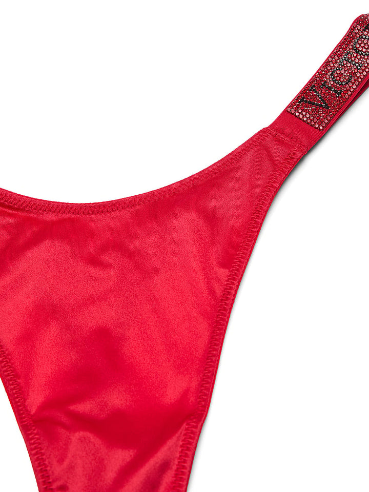 Shine Strap Thong Panty – Lipstick