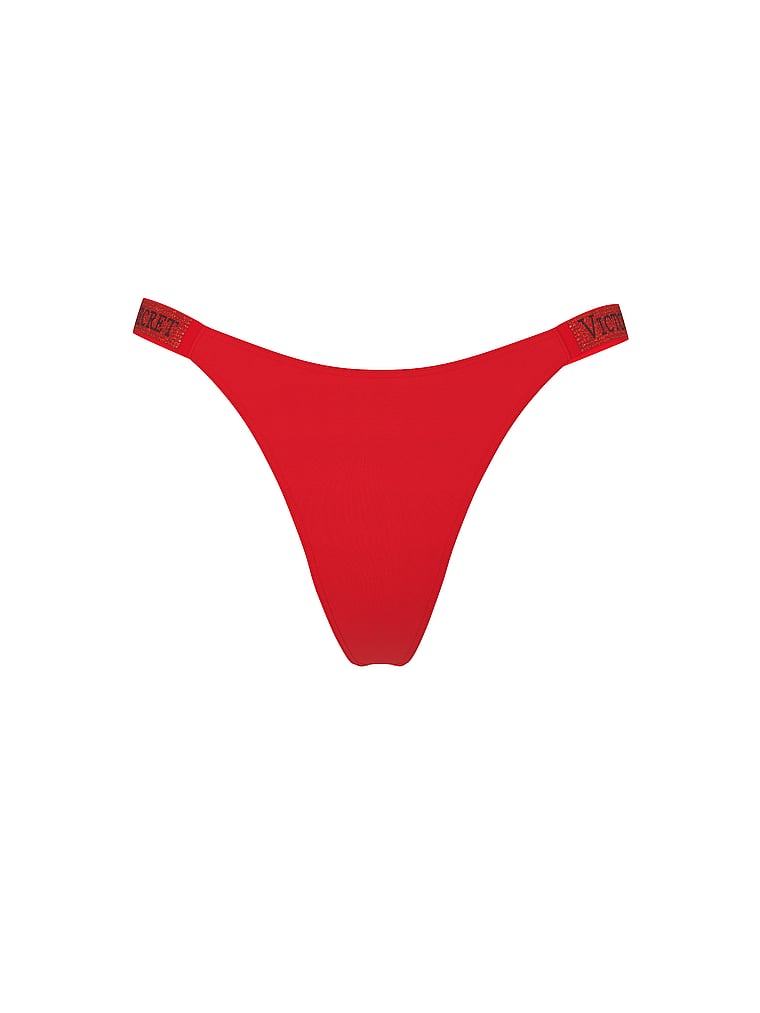 Shine Strap Thong Panty – Lipstick