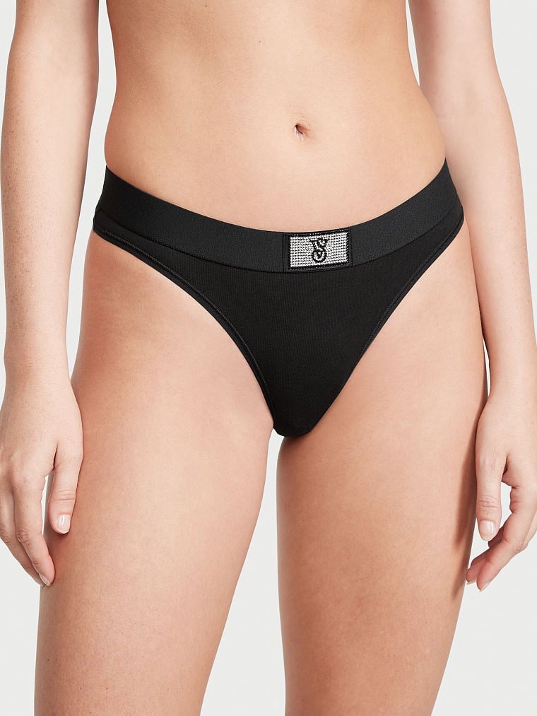 Logo Cotton Thong Panty Nærbuxur – Victoria's Secret – mynd 2
