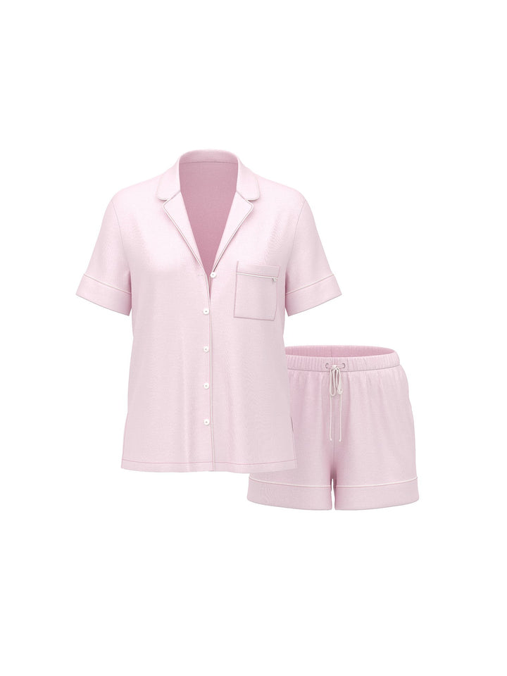 Modal Short Pajama Set Náttföt – Victoria&