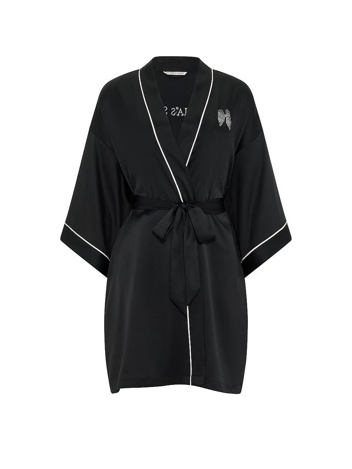 Signature Satin Short Piped Robe Fashion Show 2026 – Sloppur
