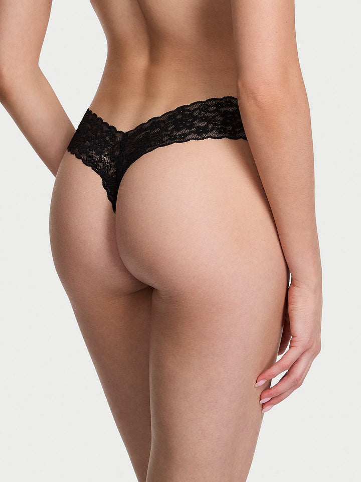 Lace Thong Panty Nærbuxur – Victoria&