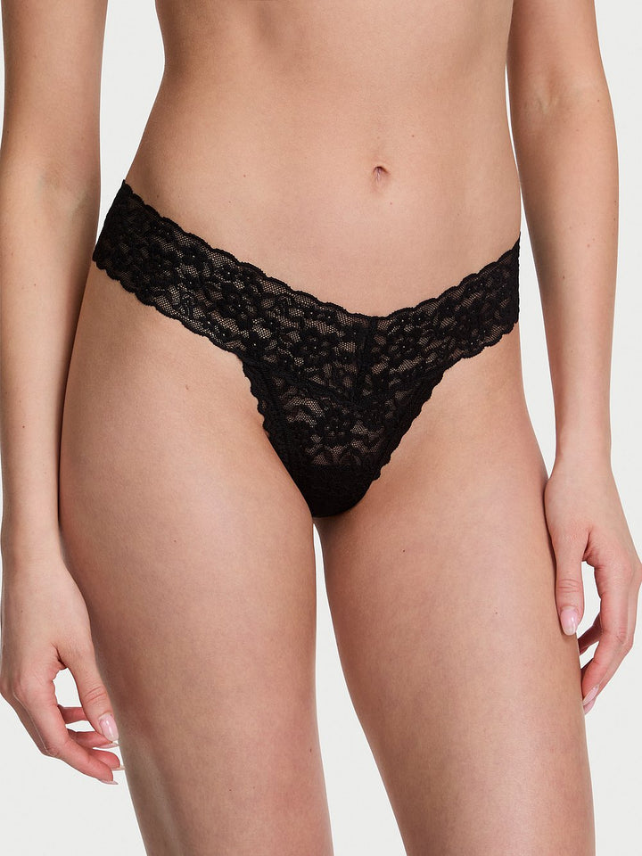 Lace Thong Panty Nærbuxur – Victoria&