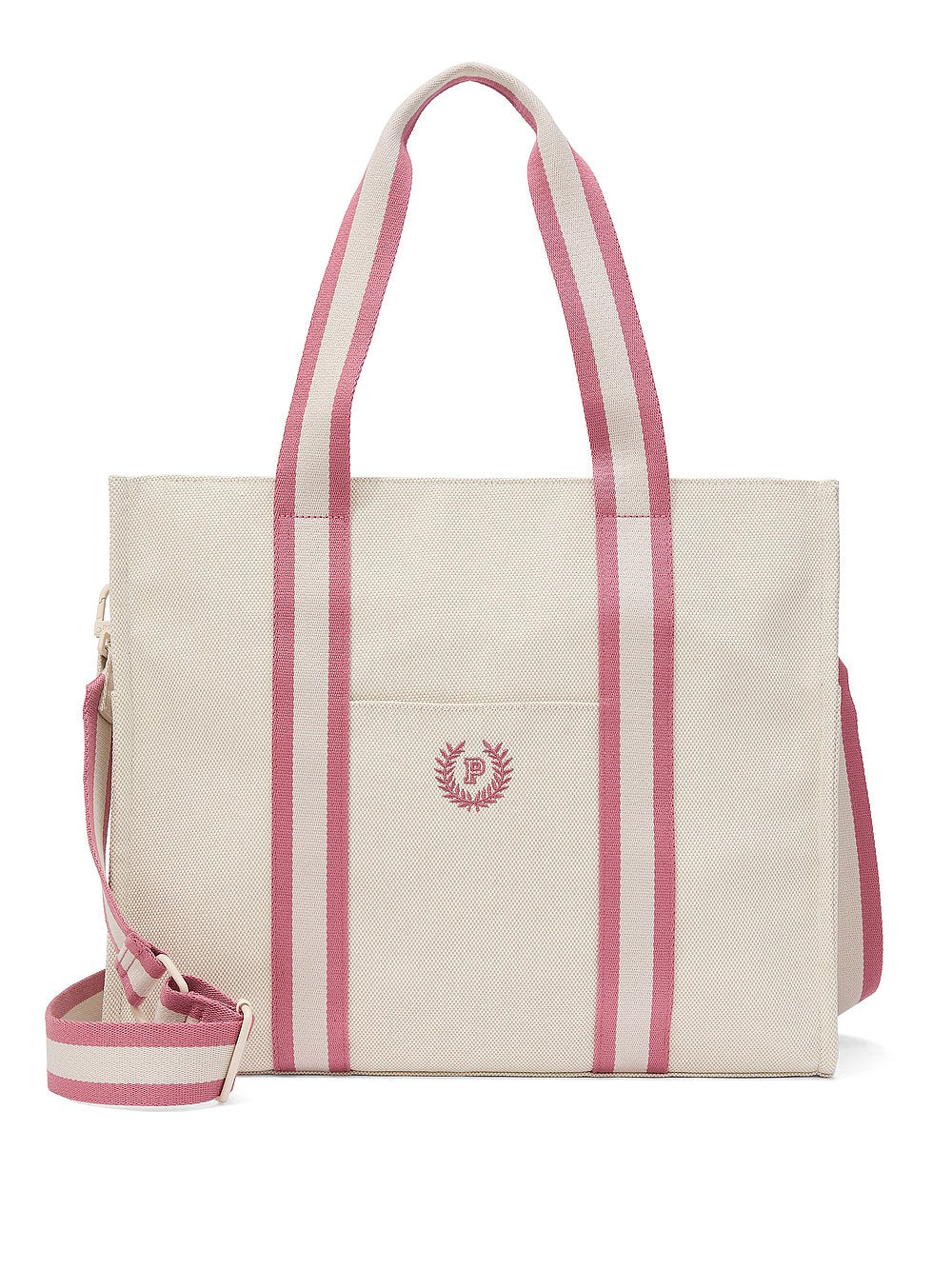 CROSSBODY CANVAS TOTE BAG - Natural Canvas