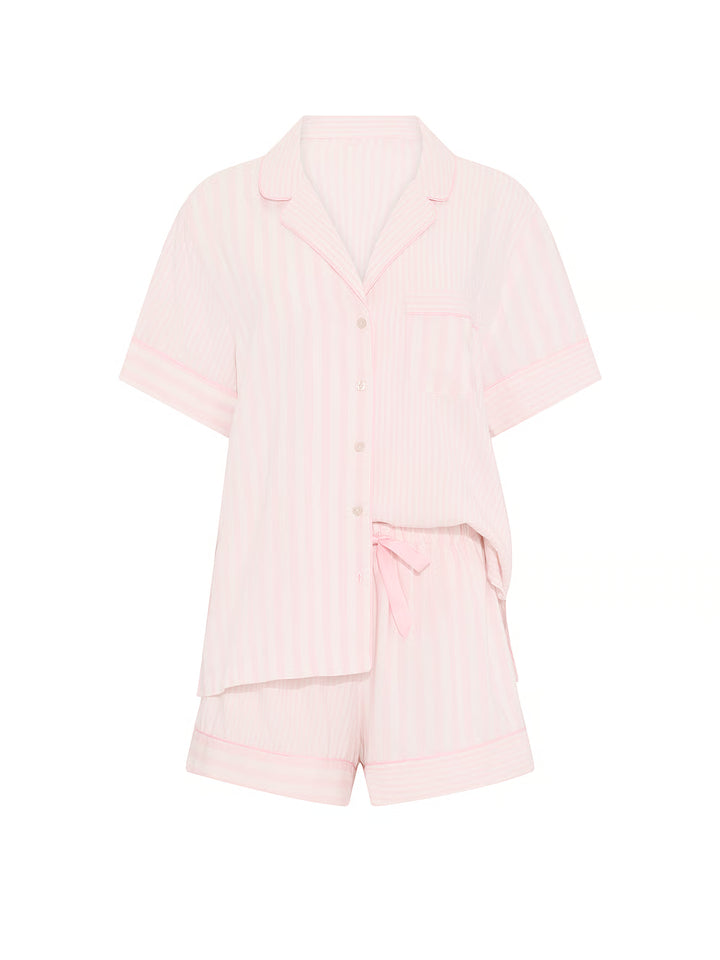 Flannel Short Pajama Set – Náttföt