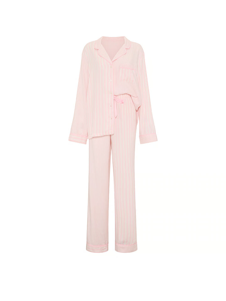 Flannel Long Pajama Set – Náttföt