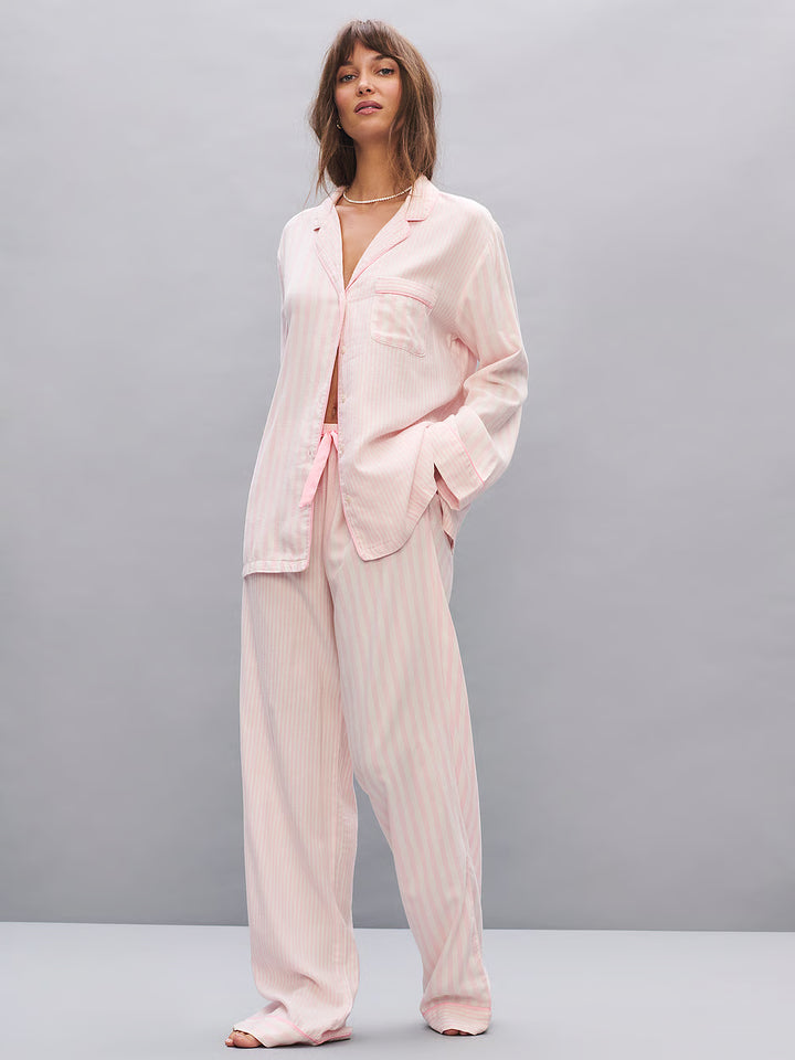 Flannel Long Pajama Set – Náttföt