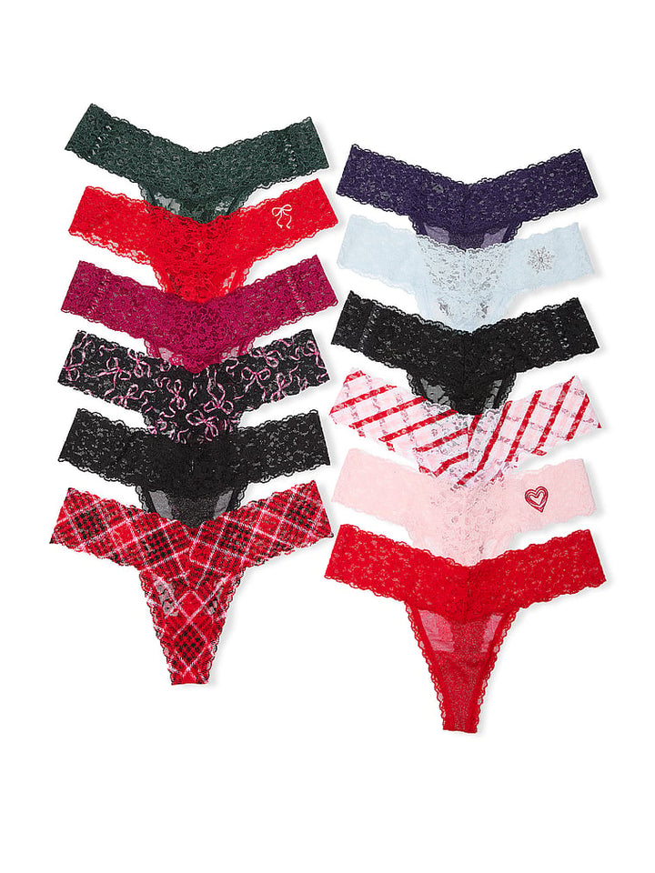12 Pack Thong Holiday Advent Calendar Nærbuxnadagatal – Victoria&