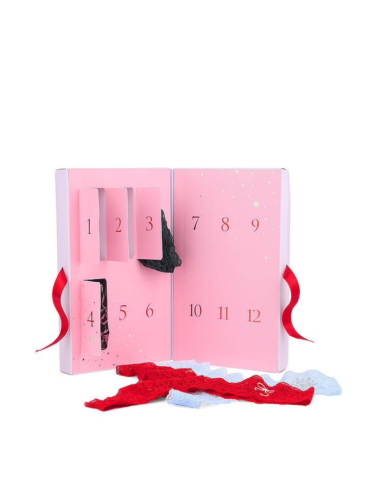 12 Pack Thong Holiday Advent Calendar Nærbuxnadagatal – Victoria&