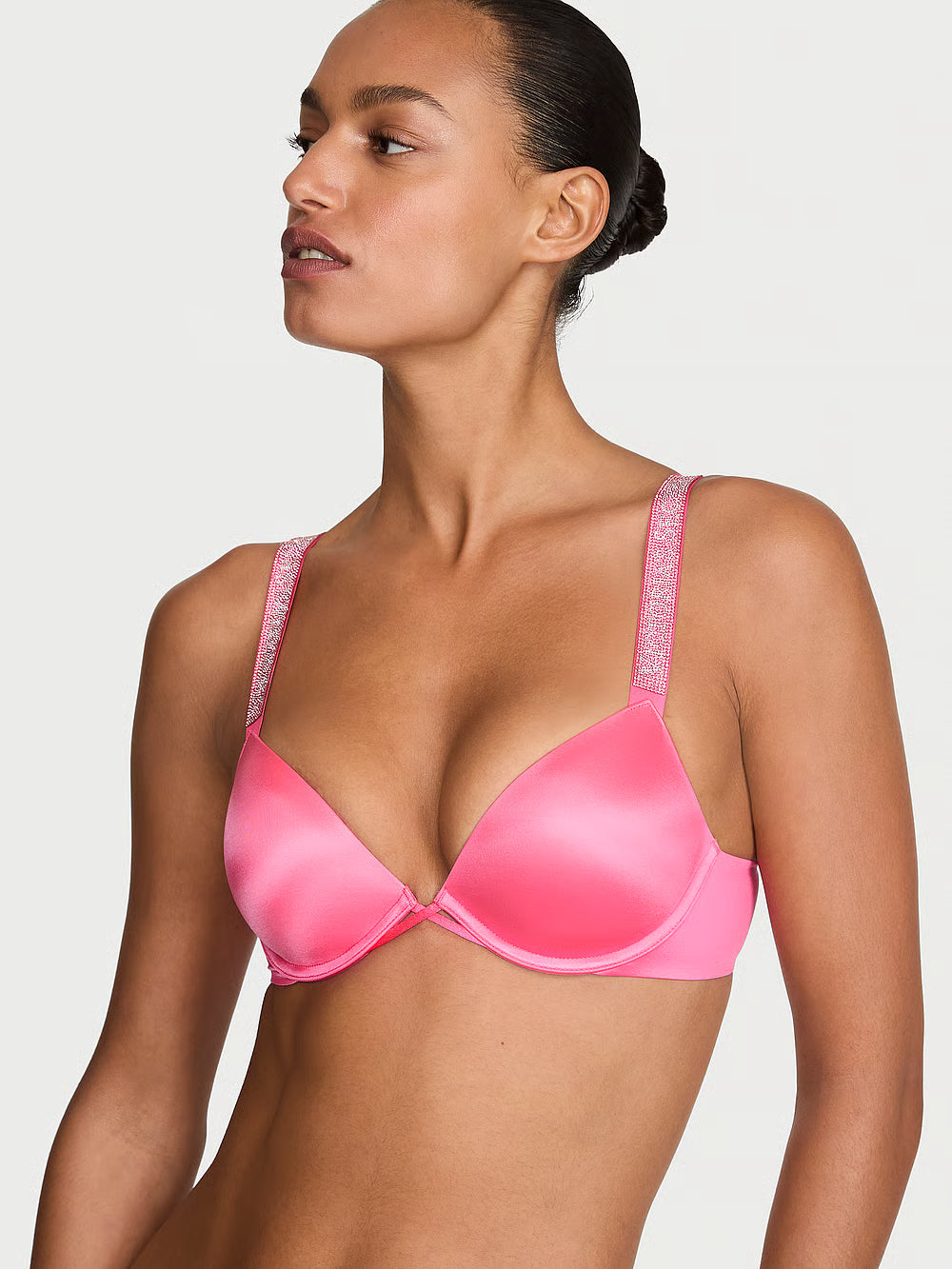 Logo Shine Strap Push-Up Bra – Brjóstahaldari