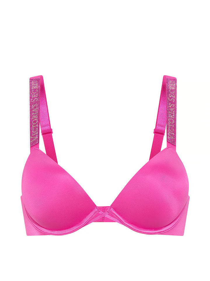 Logo Shine Strap Push-Up Bra – Brjóstahaldari