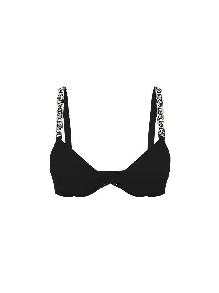 Logo Shine Strap Push-Up Bra – Brjóstahaldari