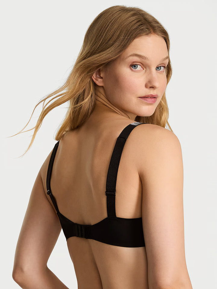 Logo Shine Strap Push-Up Bra – Brjóstahaldari