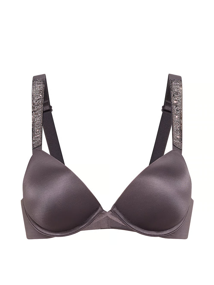 Logo Shine Strap Push-Up Bra – Brjóstahaldari