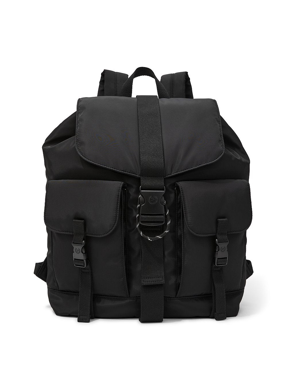 NYLON CARGO BACKPACK - Pure Black