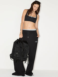 NYLON CARGO BACKPACK - Pure Black
