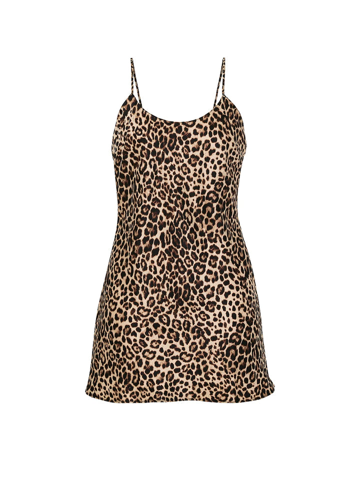 Signature Satin Mini Slip – Náttkjóll