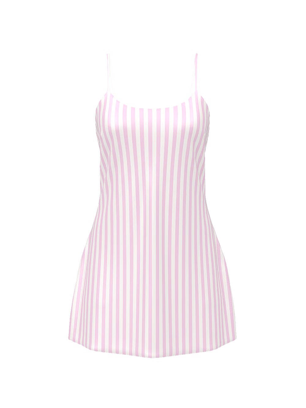 Signature Satin Mini Slip – Náttkjóll