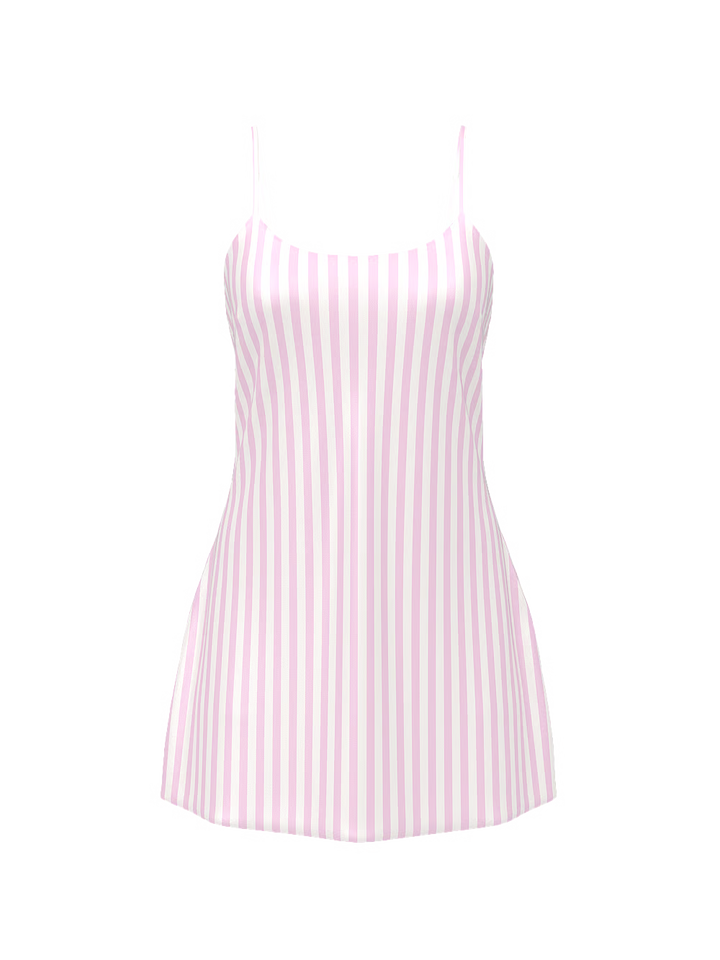 Signature Satin Mini Slip – Náttkjóll