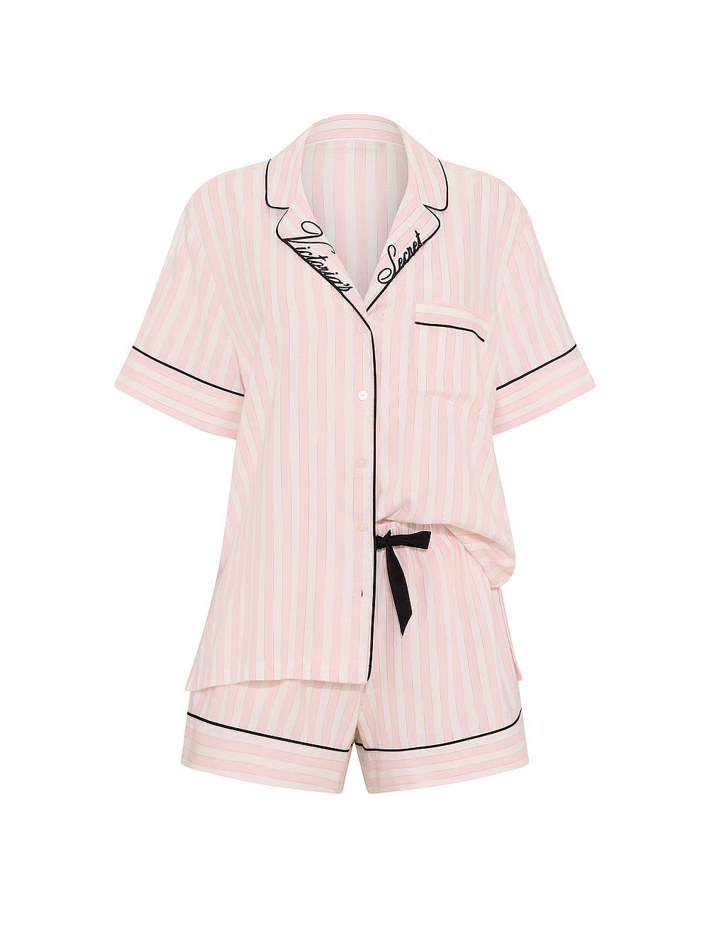 Flannel Short Pajama Set – Náttföt