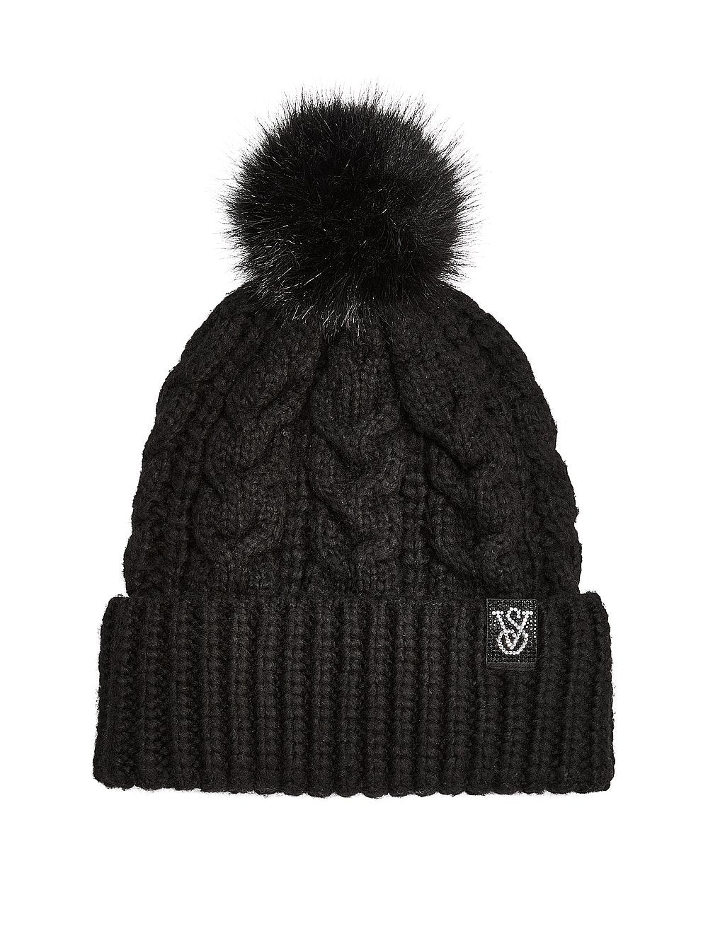Cozy Cable Knit Pom Beanie Húfa – Victoria's Secret