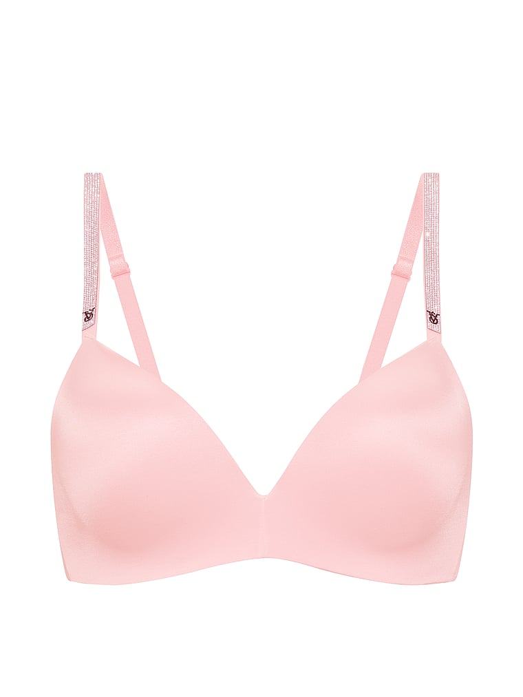 So Obsessed Shine Strap Wireless Push-Up Bra – Angel Pink