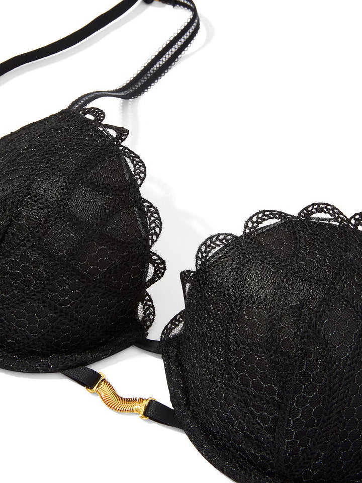 Bombshell Add-2-Cups Viper Embroidery Push-Up Bra – Brjóstahaldari