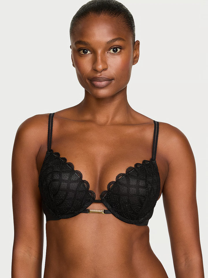Bombshell Add-2-Cups Viper Embroidery Push-Up Bra – Brjóstahaldari