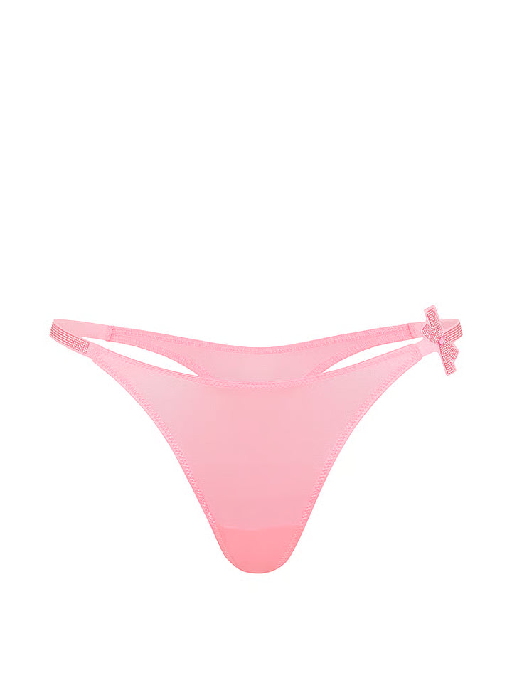 Shine Bow Thong Panty – Nærbuxur