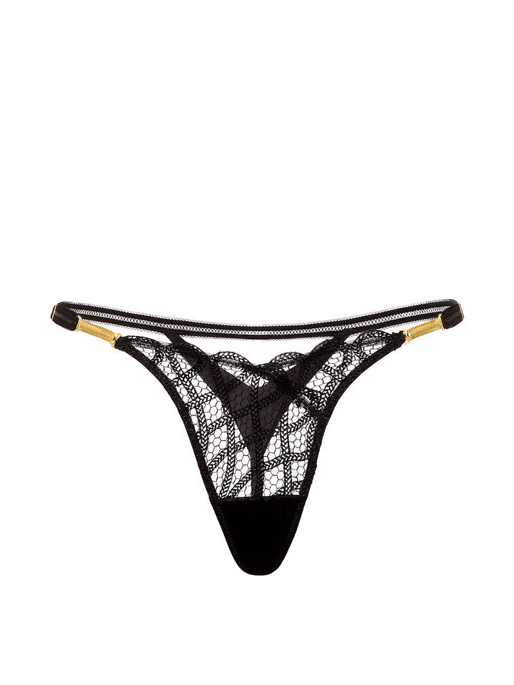 Viper Embroidery V-String Panty – Nærbuxur