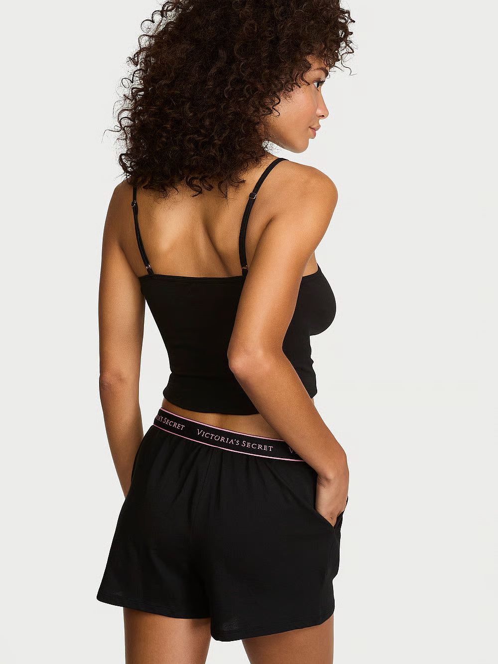 Cotton Cami &amp; Short Set – Náttföt
