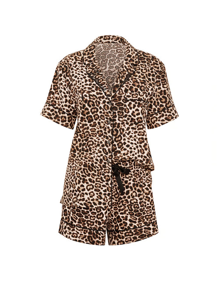 Flannel Short Pajama Set – Náttföt