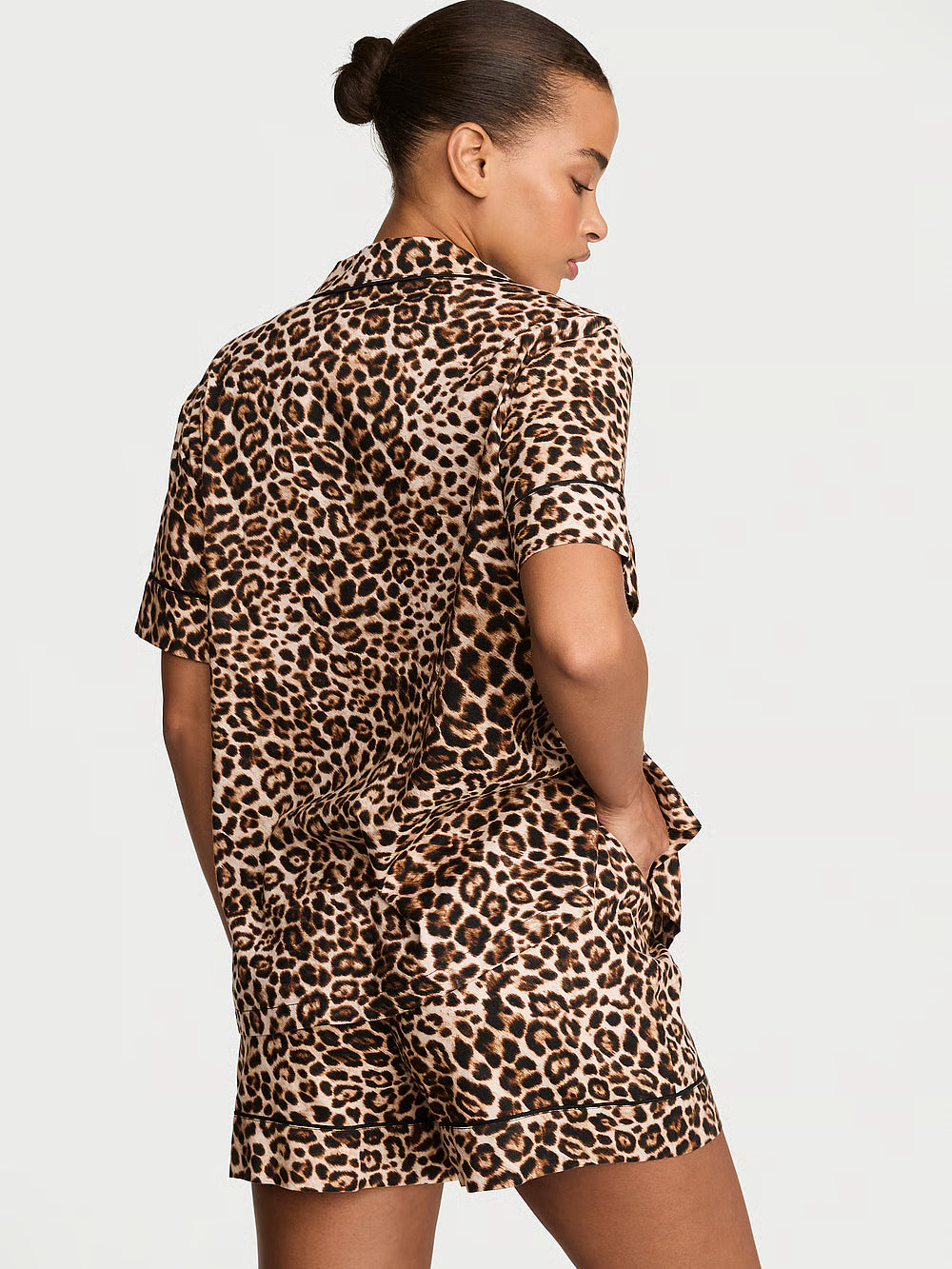Flannel Short Pajama Set – Náttföt