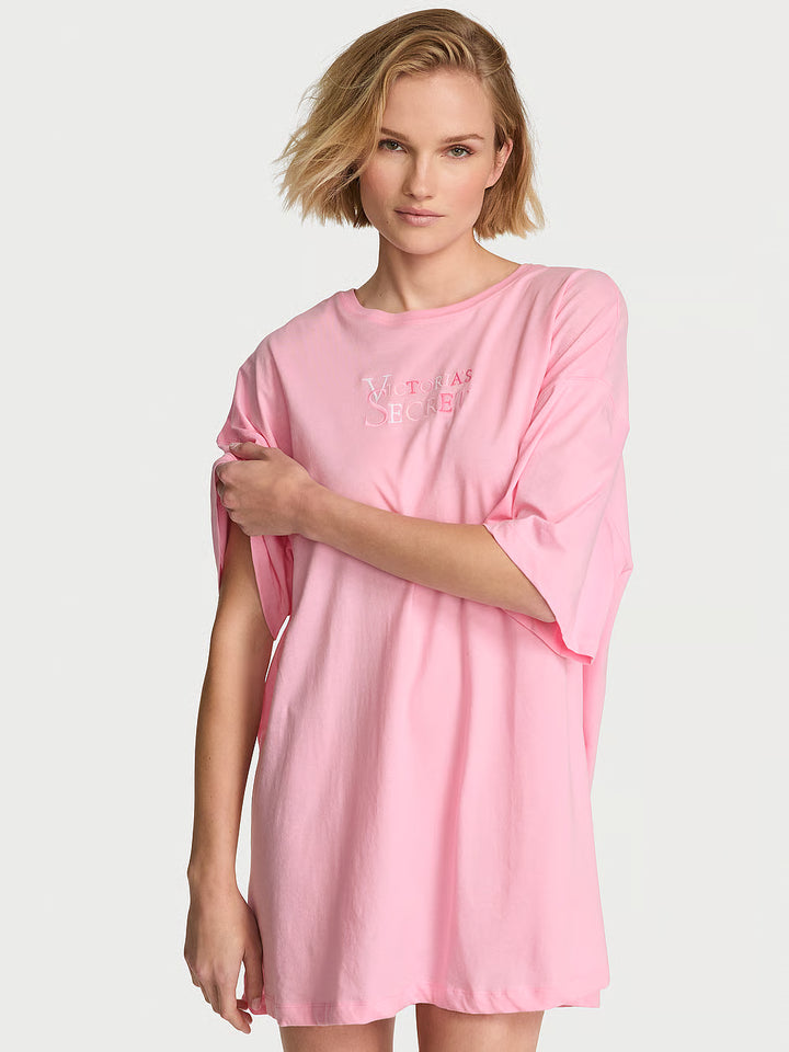 Cotton Oversized Sleep Tee – Náttkjóll