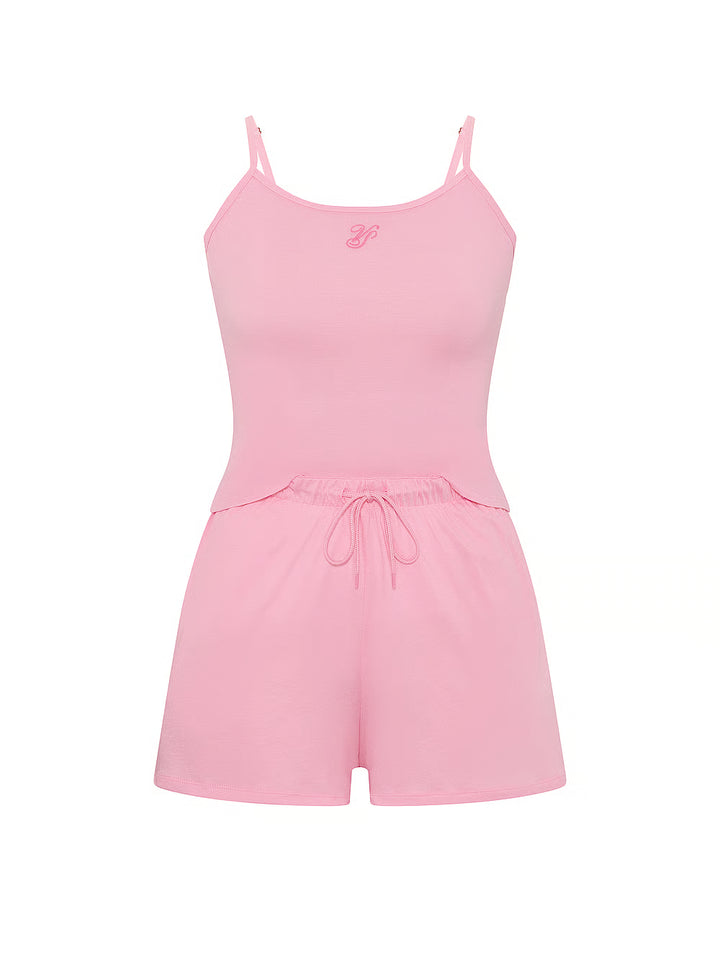 Cotton Cami &amp; Short Set – Náttföt