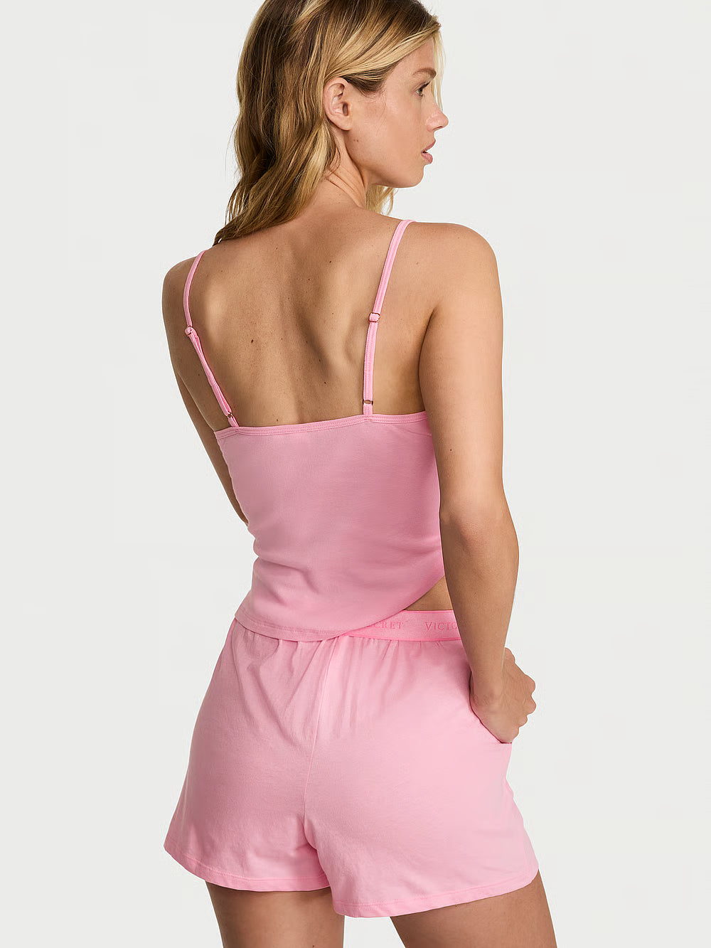 Cotton Cami &amp; Short Set – Náttföt