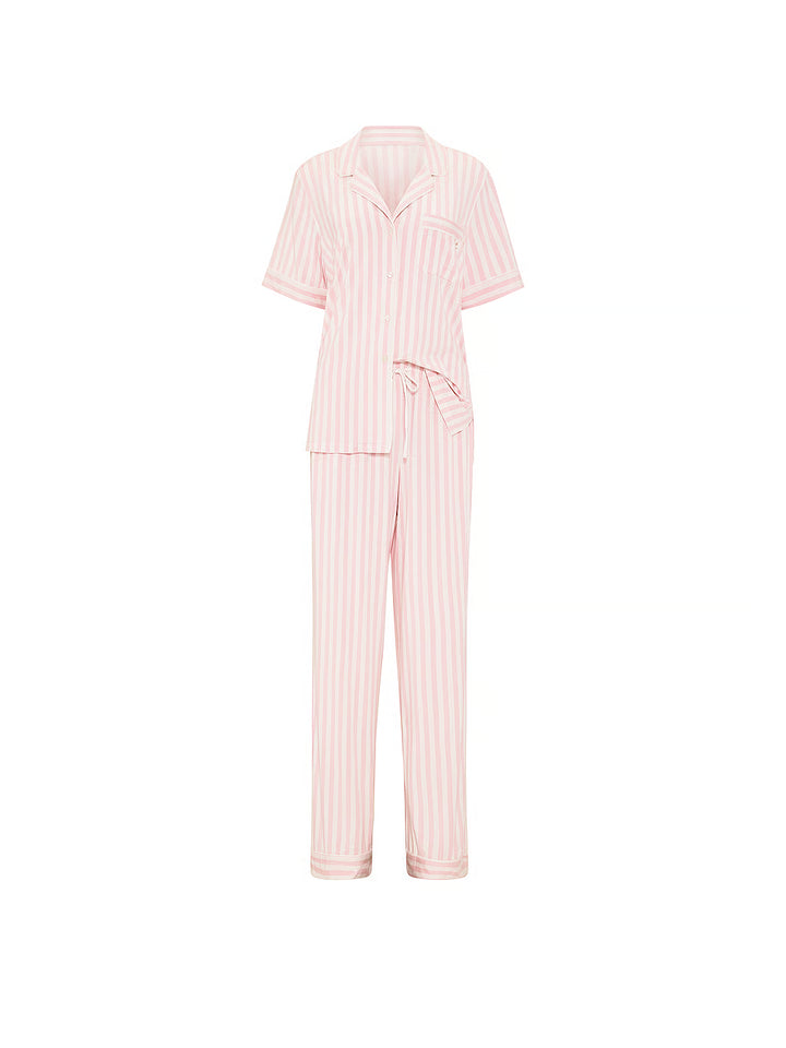 SoSoft Short-Sleeve Long Pajama Set – Náttföt