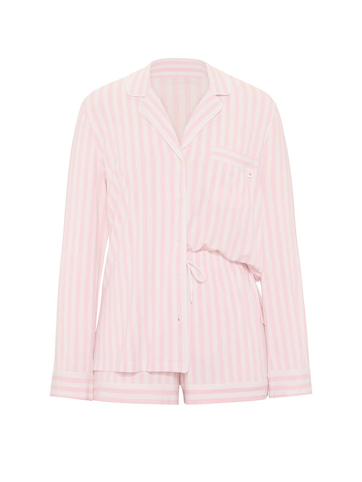 SoSoft Long-Sleeve Short Pajama Set – Náttföt