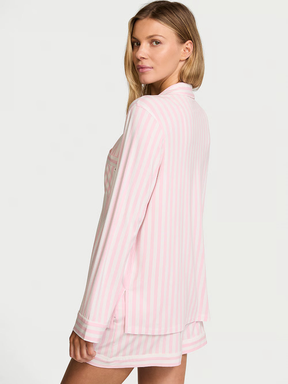 SoSoft Long-Sleeve Short Pajama Set – Náttföt