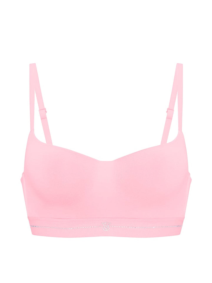 Signature Shine Cotton Lightly Lined Balconette Bra – Victoria Pink