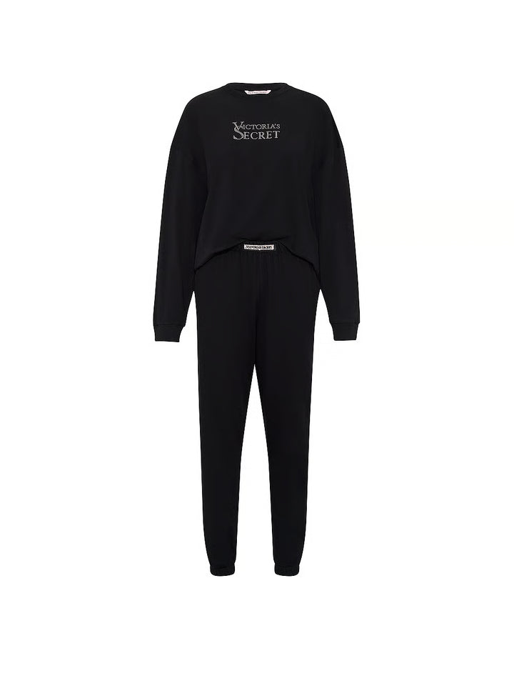 Cotton Shine Jogger Long Pajama Set – Náttföt