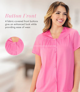 Exquisite Form® Short Sleeve Pajama - Náttföt