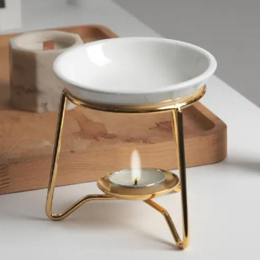 Delicate Metal Tealight Vax & olíu brennari – Ecooe