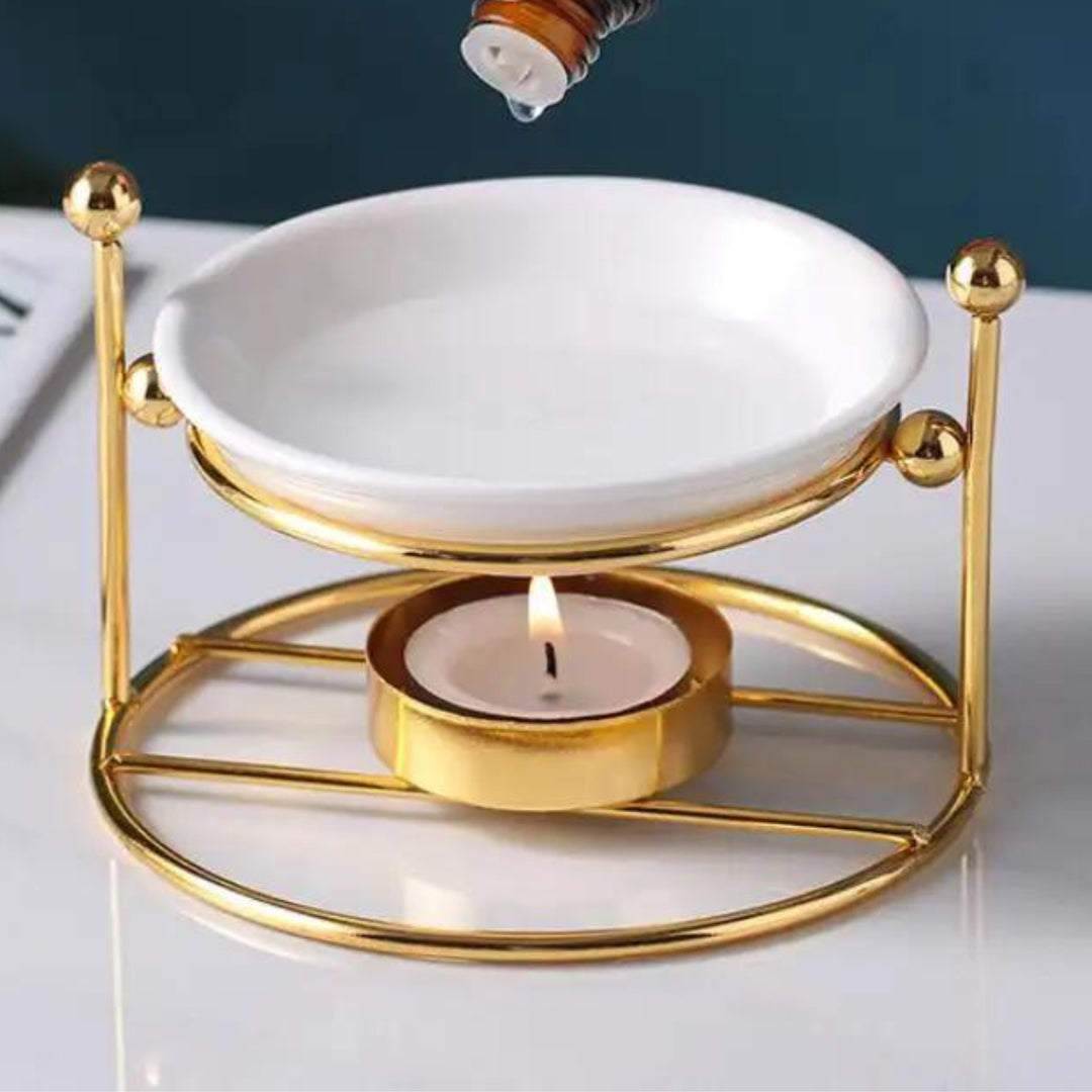 Delicate Metal Tealight Vax & olíu brennari – Ecooe